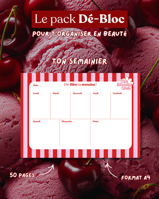 Pack Dé-bloc – Le trio papeterie pour libérer ta tête et organiser ta semaine