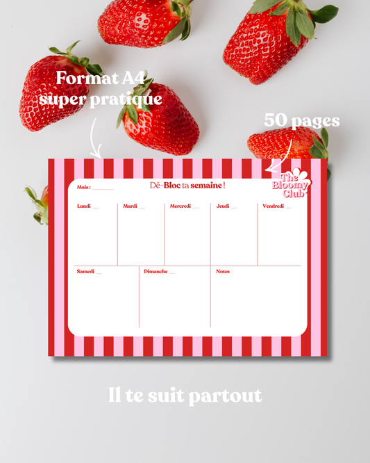 Dé-bloc ta semaine ! – Semainier pour organiser, respirer et y voir clair